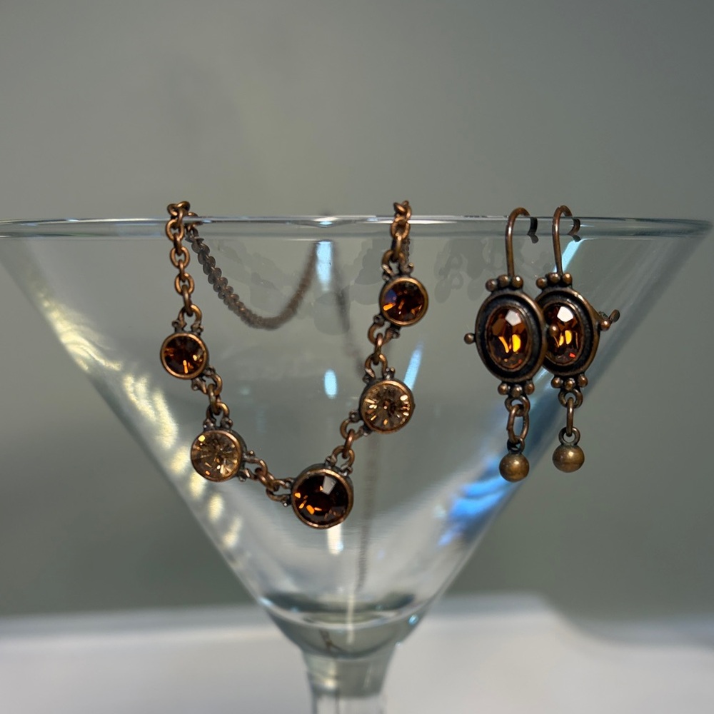 Vintage 1928 Necklace and Earrings Set